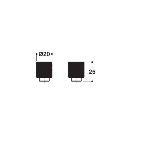 System Düğme Mobilya Kulbu Antik Renk 08mm Kulp (SY1965 0008 ABM) - 2